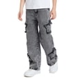 thumbnail image 2 of New Star Patched Wide Leg Jeans For Teen Boys And Girls Sizes 7 13, 2 of 9