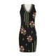 thumbnail image 4 of Mini vestido de playa informal de verano sin mangas con cuello en V cruzado en el pecho para mujer Fridja  hj3207, 4 of 4