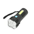 thumbnail image 3 of Linterna recargable con carga USB, luz LED COB, luz lateral, batería de 800mAh, 4 modos, linterna LED ampliamente utilizada, 3 of 5