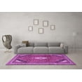 thumbnail image 3 of Ahgly Company Indoor Rectangle Medallion Purple Traditional Area Rugs, 5' x 7', 3 of 4