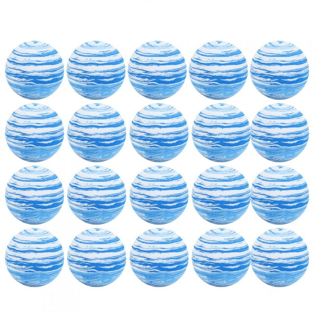 XYCCA 20 Pcs Balles de Golf en Mousse Douce Résistantes à l'Usure pour Pratique Intérieure Jouet de Divertissement Coloré Bleu/blanc-082602