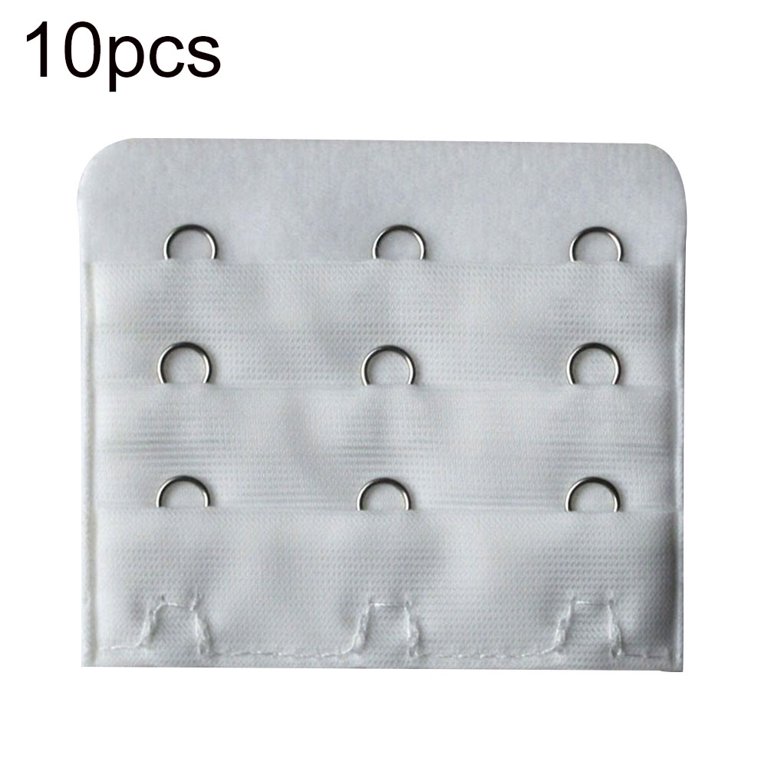Extensor De Sujetador DIFLAX - Pack De 3 Piezas | Ganchos Triple Fila | Blanco | Para Vestidos Sin Espalda Y Bodas
