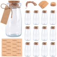thumbnail image 1 of Frascos de vidrio OurWarm de 100 ml con tapas de corcho, 12 unidades, para manualidades, 1 of 7