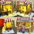 thumbnail image 6 of BinKFF Christmas Village Scene with LED Lights, Battery Operated Resin House Gift for Christmas Home Indoor Decorations,Santa Claus and Winter Wonderland Cottage, 6 of 7
