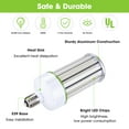thumbnail image 3 of DELight 120W LED Corn Light Bulb 5000K Daylight White E39 Garage Factory Workshop 2 Pack, 3 of 8