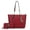 Red, variant on MKF Collection Ximena Vegan Leather Women's Tote Bag & Wristlet Wallet, Classy Shoulder Purse Handbag by Mia K - Red