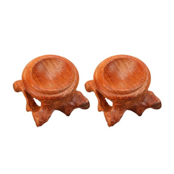 Guangmc Wooden Stand for Crystal Sphere or Gemstone Decor (2 Pcs)
