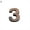 Style#3, variant on Visland 2 Inch Brown House Numbers for Mailbox or Door Address, Home Office Hotel Room, 3D Model, Self Adhesive. (1 Pcs)