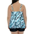 thumbnail image 4 of HAWEE Womens Plus Size Tankini Swimsuits with Shorts Two Piece Bathing Suit Floral Printed Swimwear, 4 of 4