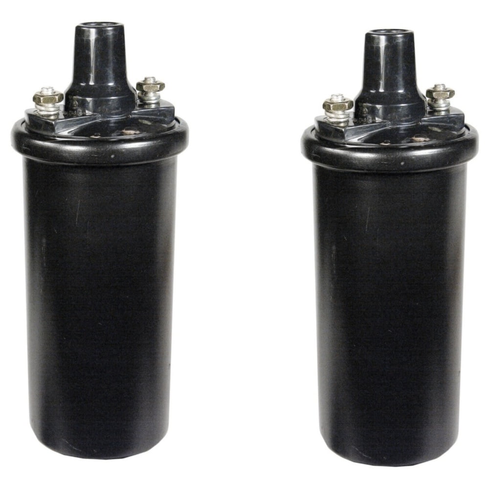 Set Of 2 Ignition Coils With External Resistor For Vespa 5861 400 Base