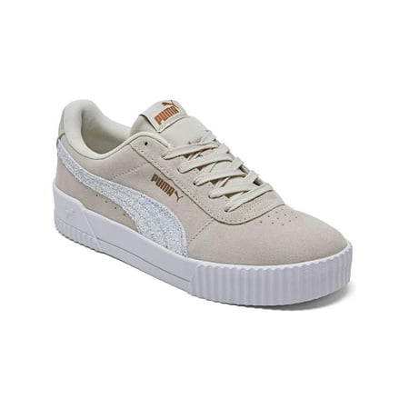 Puma Womens Carina Winter Gem Suede Low-Top Casual and Fashion Sneakers