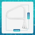 thumbnail image 3 of Saftron 24 Inch Steel Inground Hot Tub Spa Floor Rail, White, 3 of 7
