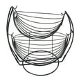 thumbnail image 3 of Tier Hammock Fruit Basket,2 Tier Hammock Fruit Fruit Storage Desktop Holder Iron Circular Wire Fruit Holder Proven Performance, 3 of 7