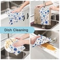 thumbnail image 2 of Blue Flowers Kitchen Towels 6 Pcs Dish Towels Absorbent Soft Quick Dry Towel Dish Rags for Washing Dishes, 2 of 8