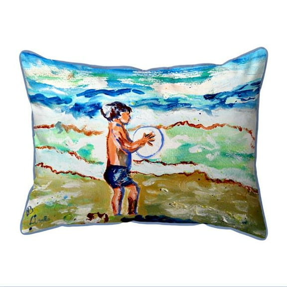 Betsy Drake ZP831 20 x 24 in. Boy & Surf Indoor & Outdoor Extra Large Pillow