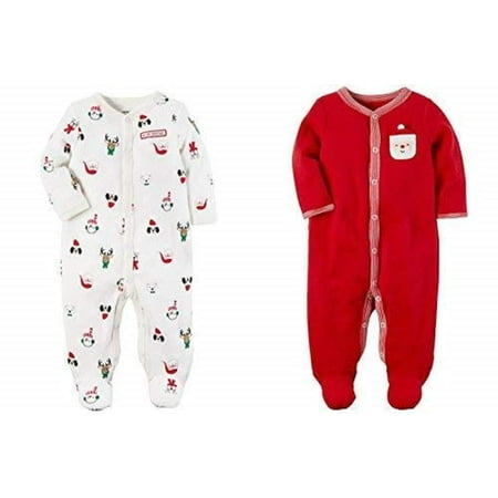 

Christmas Sleep & Play Bundle (Cotton My First Christmas / Thermal Red Santa) 6 months