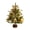 Gold, variant on Coffee Desktop Christmas Tree 45.6X15X15Cm Plastic With Decorations And Lights For Home Office Tabletop Decor