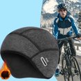 thumbnail image 2 of 1Pcs Doublure de Casque en Forme de Calotte pour Hommes Femmes Doublure de Casque Rigide Bonnet d'Hiver de Cyclisme sous le Casque Tuque en Molleton Thermique B, 2 of 6