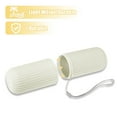 thumbnail image 5 of Portable Toothbrush Organizer Cases Traveling Toothbrush Holders Case Plastic White 7.60"x2.44"x2.24", 5 of 7