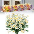 thumbnail image 5 of Aminojy Outdoor Artificial Fake Daisies Flowers, Shrubs Faux Plastic Greenery for Indoor Outside Hanging Plants Plastic Bushes for Window Box Hanging Planter Farmhouse Indoor Outside Decor, 5 of 9