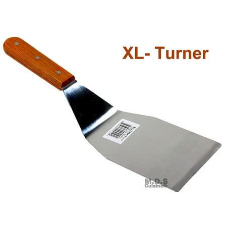 Turner Burger XL Heavy Duty Polished Stainless Steel Grill Spatula Scraper