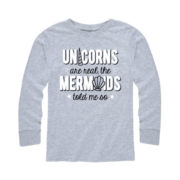 Instant Message - Unicorns Are Real - Youth Long Sleeve Tee