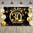 thumbnail image 3 of Birthday Party Banner Home Birthday Theme Backdrop Background Wall Decoration, 30 Years Old, 3 of 7