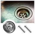 thumbnail image 3 of 2pcs Kitchen Sink Strainer Screw 304 Stainless Steel Strainer Waste Threaded Screw Connector M12 × 45mm Sink Bolt Screw for Wash Basin Strainer Stopper, 3 of 5