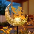 thumbnail image 1 of Lámpara solar para jardín HOMEIMPRO Fairy Moon, impermeable, 1 of 8