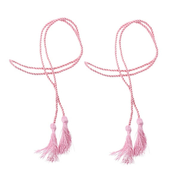 Topbathy Pink Graduation Honor Cord with Durable Polyester Material and Beautiful Tassel for Bachelor Ceremony Students