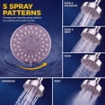 thumbnail image 7 of Rain Shower Head with Shower Filter, Filtered Shower Head for Hard Water 5 Spray Showerhead, 15 Stage Water Softener Filters, Remove Chlorine and Harmful Substances, 7 of 7