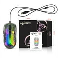 thumbnail image 1 of Wired Gaming Mouse Ergonomic 13 RGB Backlit USB Plug And Play Mouse High-Precision 12800 DPI Mice With 7 Programmable Keys For Laptop PC Desktop Computer black transparent, 1 of 5