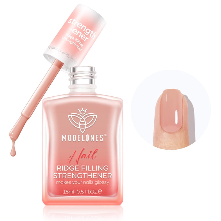 Modelones Nail Strengthener Ridge Filler, Nude Pink photo 1