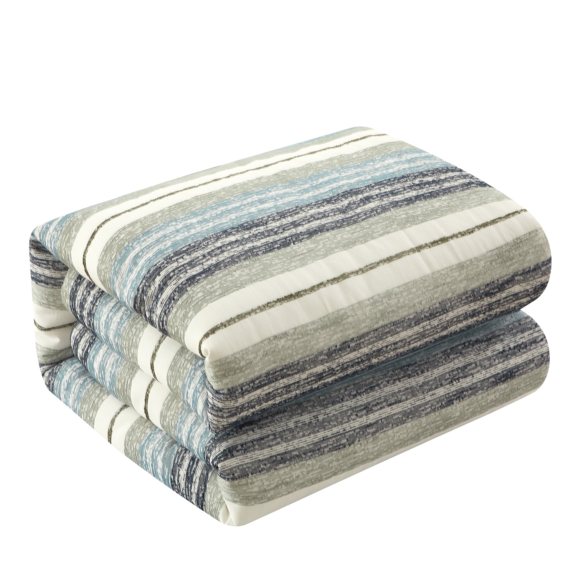 Better Homes & Gardens 7 Piece Woven Stripe Bed in a Bag Comforter Set with Sheets, Queen