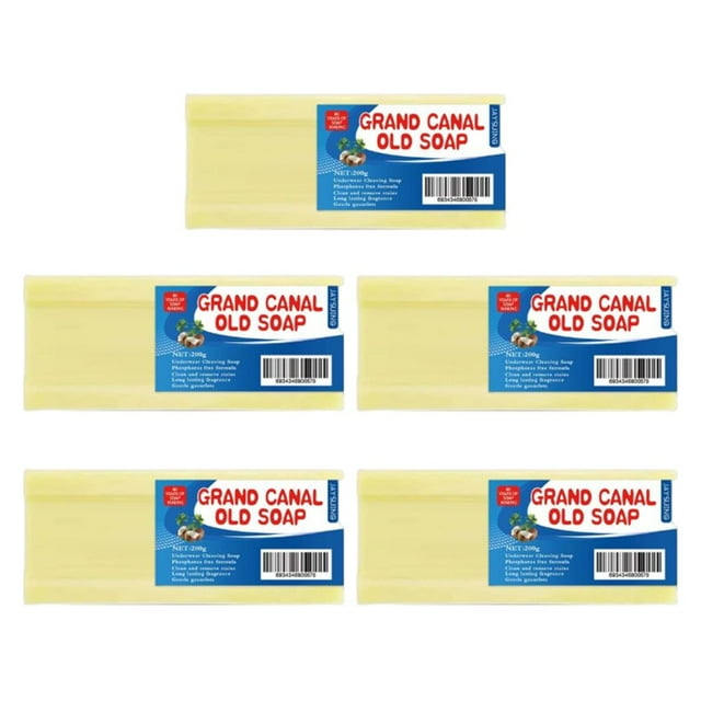 200g Grand Canal Natural Laundry Soap Multifunctional No Hurt Hands Transparent Soaps for Clothes Pants Socks 1PCS Chinese Version