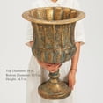 thumbnail image 7 of WORTH 24.5" H. Metal Urn Planters 2-Pack - Bronze Classic Antique Iron Plant Pots - Large Decorative Rustic Flower Pots for Outdoor Use - Traditional Urn Planter for Garden, Patio, Front Porch, 7 of 7