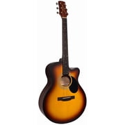 Jasmine S34C NEX Orchestra-Style Cutaway Acoustic Guitar - Sunburst w/ Gig Bag