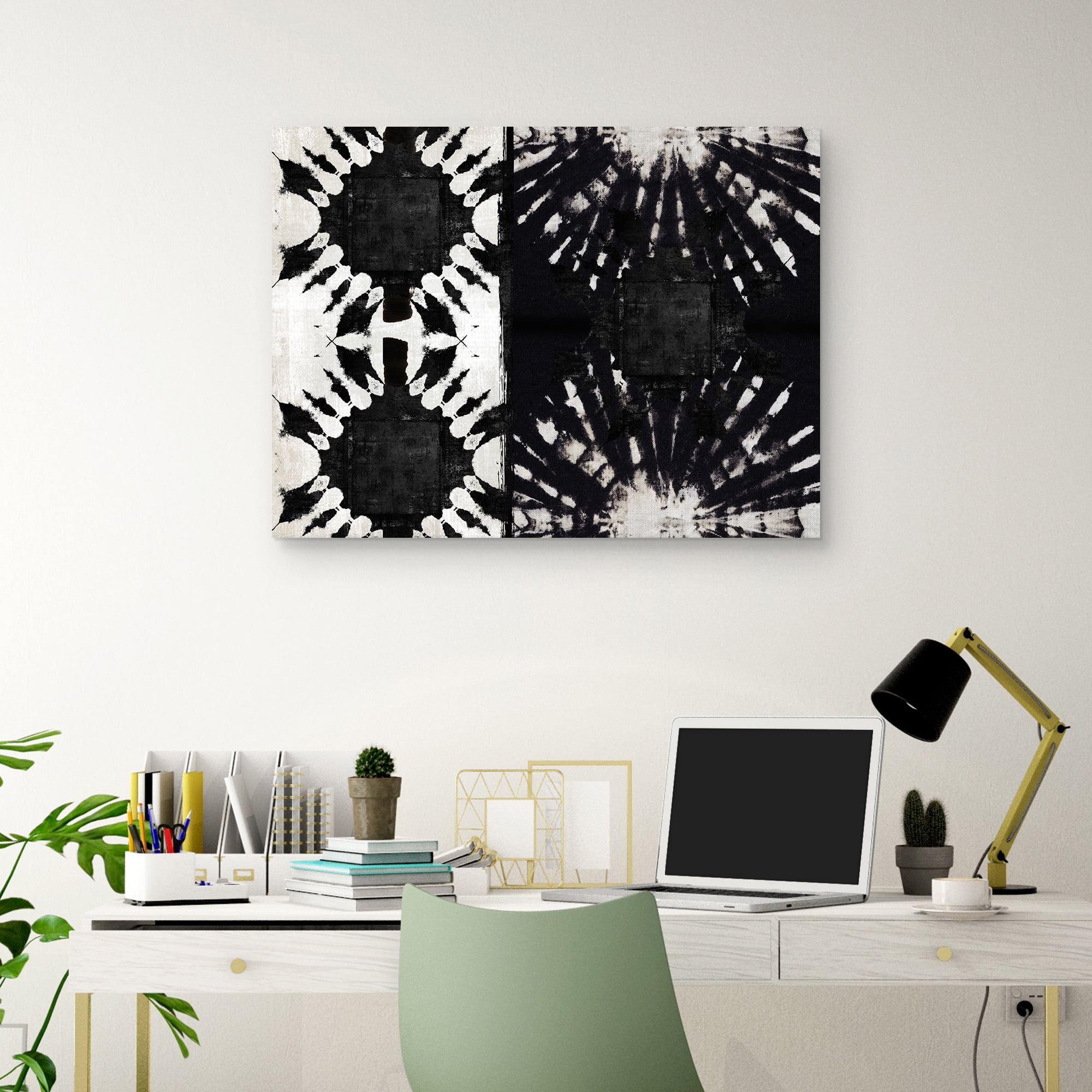 Nikki Chu Flower Tribal 7 Abstract Canvas Art Print, 30" x 40", by Nikki Chu