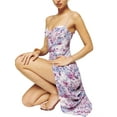 thumbnail image 2 of Lucakuins Mujer Slip Maxi Vestido Estampado Floral Sin Mangas Verano Split Vestido de Fiesta para Streetwear Lucakuins moda, 2 of 5
