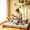 Grey-Printing, variant on Japanese Floor Mattress Topper, Futon Mattress Topper, Tatami Mat, Sleeping Pad, Foldable Roll-Up Mat for Adults in Dormitories, Four Corner Tie Strap Design