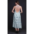 thumbnail image 2 of Bimba Robe Décontractée Teinture sur Nœuds Longue Dos Nu à Col Halter pour Femmes, Imprimée, Grande Taille, 2 of 6