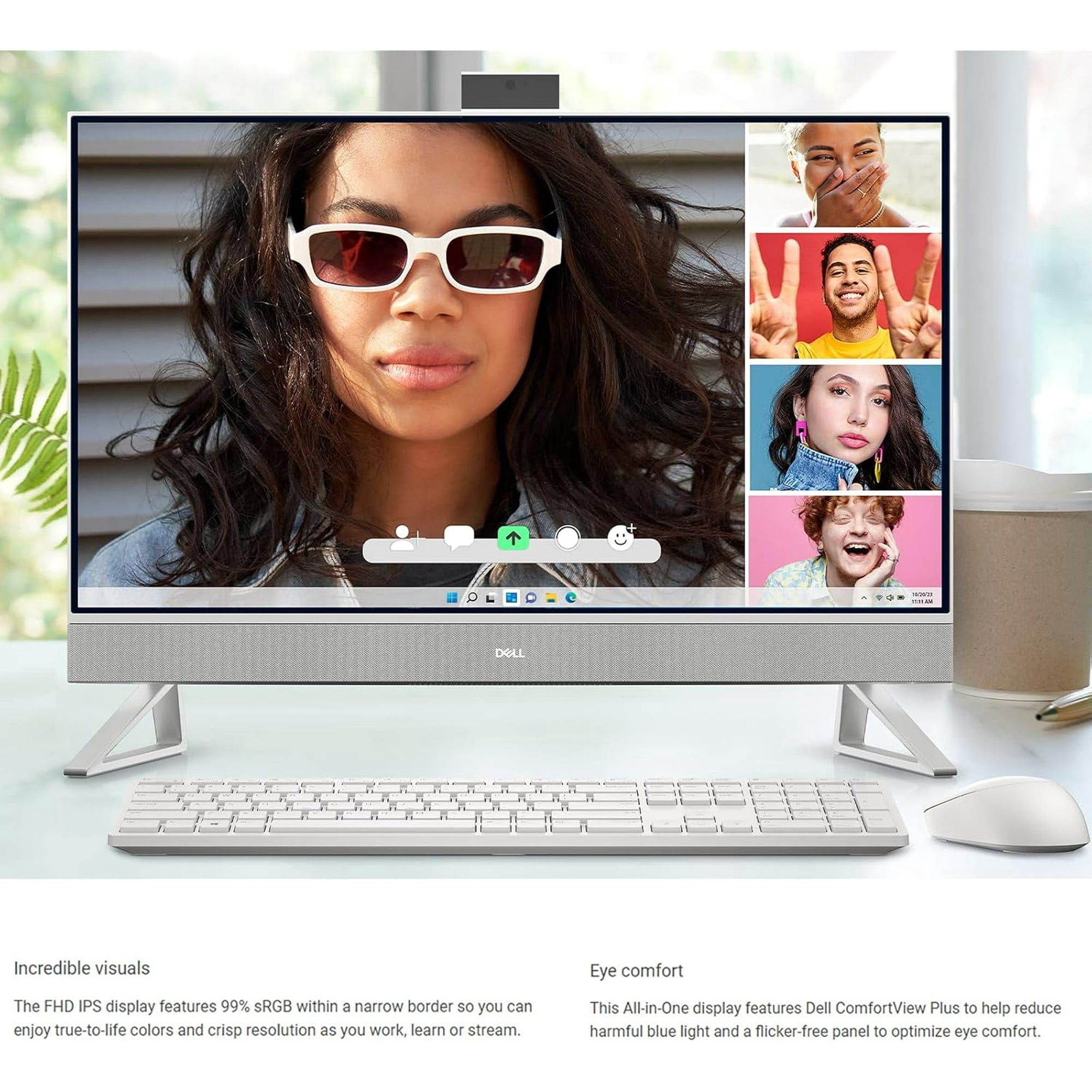 Dell 27 inch Touch Screen All-in-One Desktop PC,Intel Core 7 150U,32GB RAM,2TB PCIe SSD,GeForce MX570A,Windows 11 Home