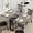 Gray, variant on Folding Dining Table with 2 Tier Storage, 50" Space Saving Extendable Drop Leaf Farmhouse Kitchen Table with Wheels, Collapsible Expandable Rectangle Table for Small Spaces, White