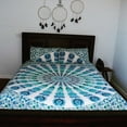 thumbnail image 3 of Bohemian Mandala Reversible Duvet Cover Queen Size Bohemian Hippie 100% Cotton Bedding Cover Mandala Blanket Boho With Pillow Covers, 3 of 5