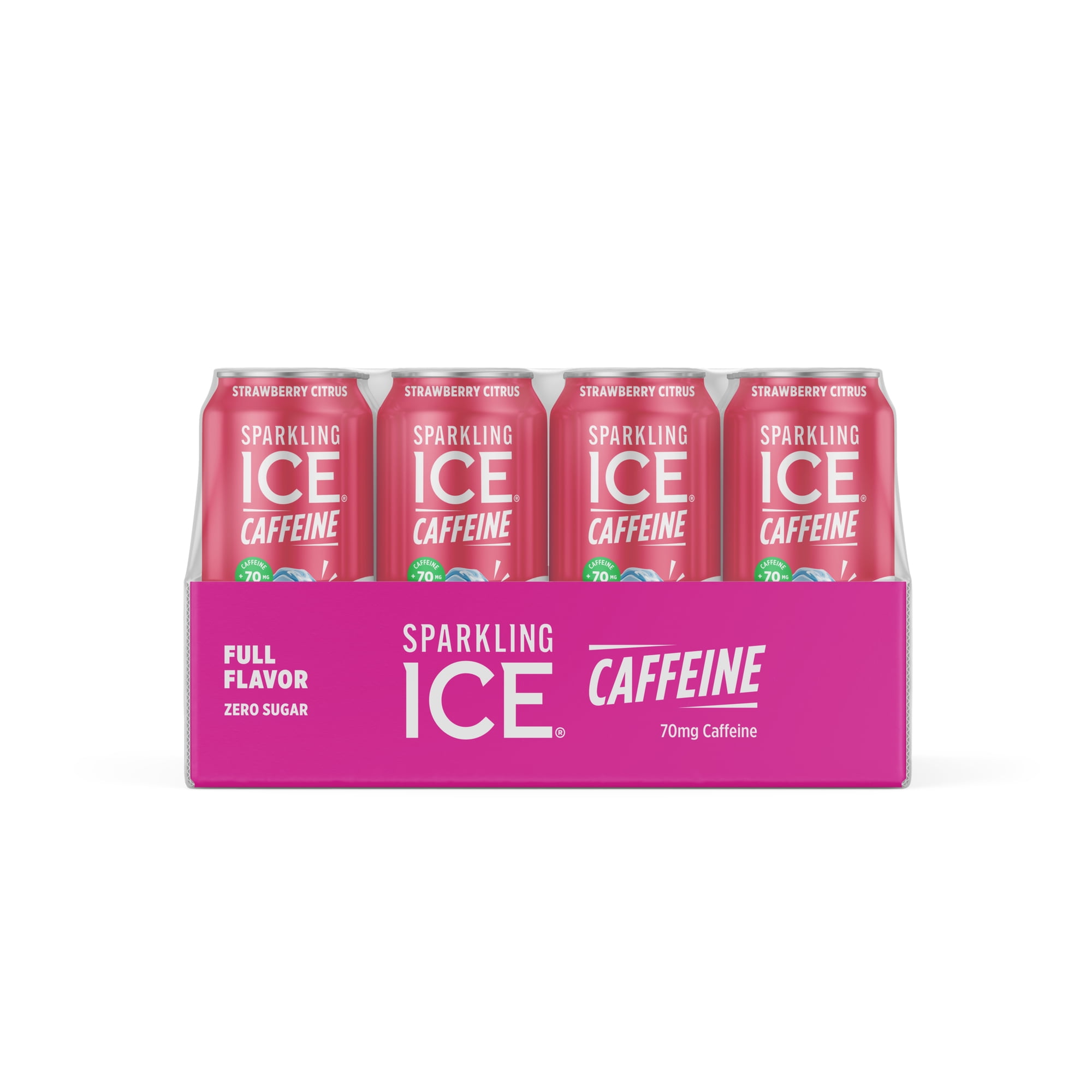 Sparkling Ice® Caffeine Strawberry Citrus, 16 Fl Oz Can, 12 Count
