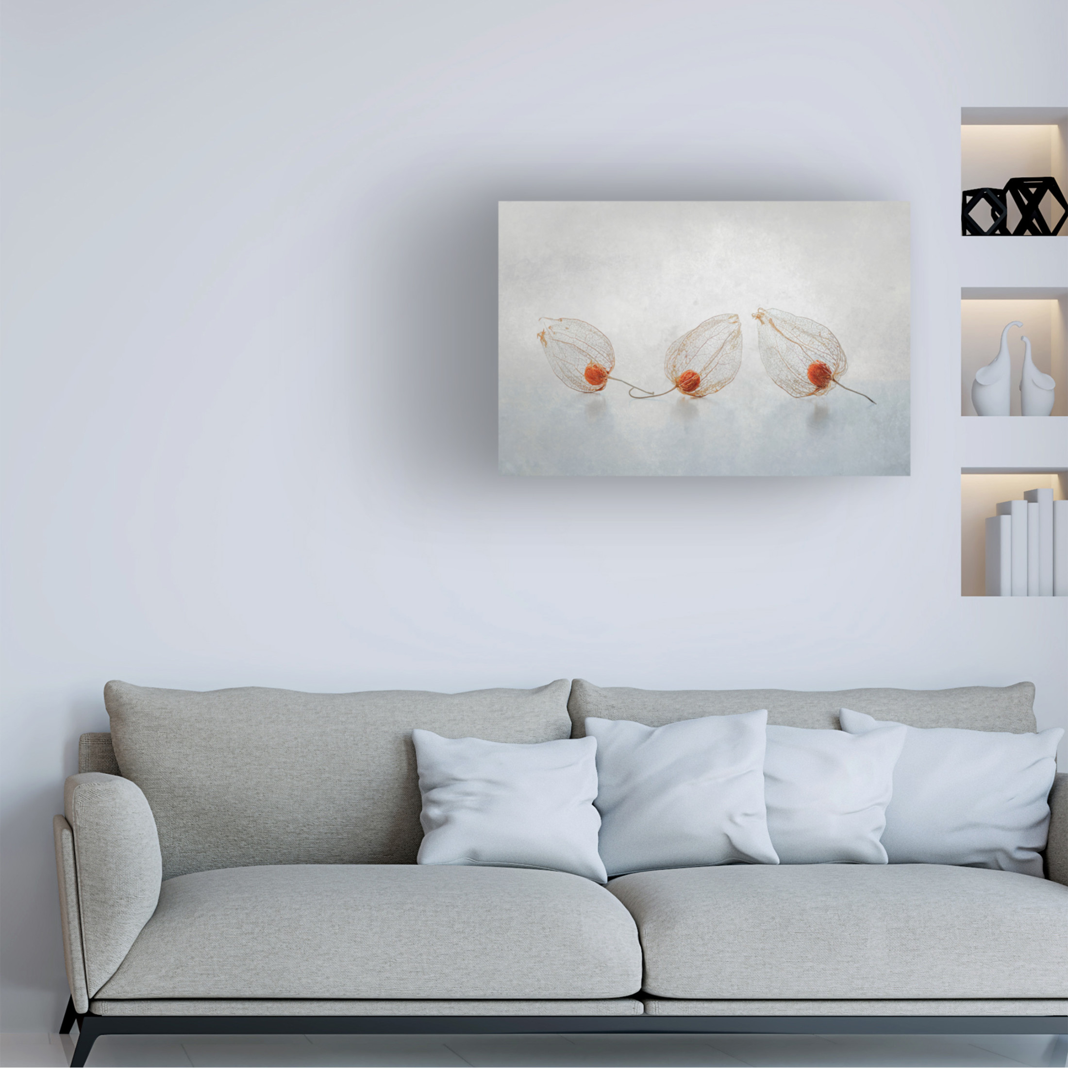 Canvas Wall Art - Ytje Veenstra 'Chinese Lantern' Wall Art for Living Room, Bedroom, or Office D?cor by Trademark Fine Art - 32 x 22 Inches