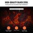 thumbnail image 5 of Outdoor Fire Pit Grill Grate - 30" Round BBQ Cooking Grid with Handle, Heavy Duty Steel Design for Campfire, Camping Trips, Tailgating, and Beach Parties, 5 of 11