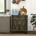 thumbnail image 2 of HOMCOM Farmhouse Sideboard Buffet Cabinet with Drawer and Adjustable Shelf, 2 of 10