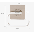 thumbnail image 2 of Soporte para baño Toallero montado en la pared Soporte para rollo de papel montado en la pared Succión no porosa Soporte para rollo de papel montado en la pared Soporte para papel higiénico Toallero montado en la pared Toallero blanco Soporte para papel de doble uso JM, 2 of 5