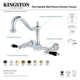 thumbnail image 3 of Kingston Brass Kingston Brass KS1241PKL Wall Mount 8" Centerset Kitchen Faucet, CP, 3 of 3